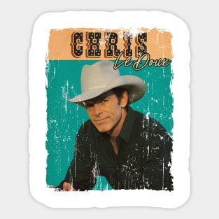 Chris Art drawing - Chris LeDoux #2 Sticker